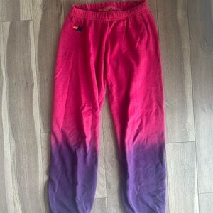 Women’s Aviator Nation Gradient Sweatpants - Pink and Purple